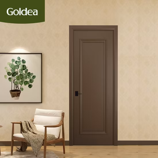 Échantillon de personnalisationextérieur Noir Garage Toilettes Classique MDF Vert Aluminium Coulissant Bois Bois PVC WPC Salle de bain Interne Pliage Verre Avant Porte Personnalisée Conception